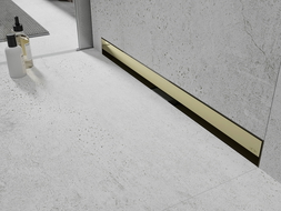 Mexen Flat Wall scurgere liniară de perete 2în1 100 cm, aurie - 1530100