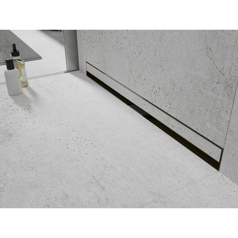 Mexen Flat Wall 90 cm-es fali vonalelvezetés 2 az 1-ben, arany - 1530090