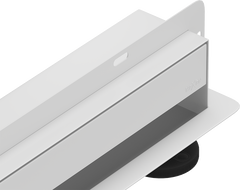 Mexen Flat Wall scurgere liniară de perete 2în1 100 cm, albă - 1230100