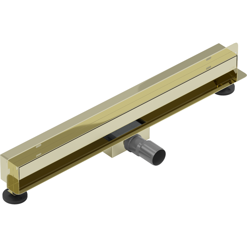 Mexen Flat Wall scurgere liniară de perete 2-in-1 50 cm, aurie - 1530050