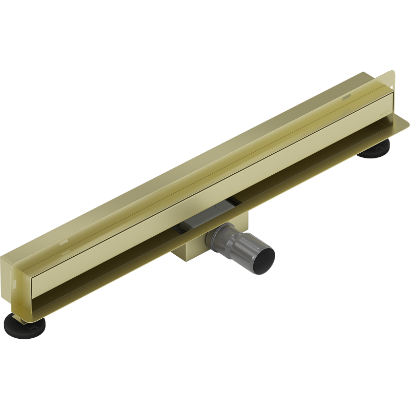 Mexen Flat Wall 2 az 1-ben falba építhető vonalmenti lefolyó 60 cm, arany szálcsiszolt - 1A30060