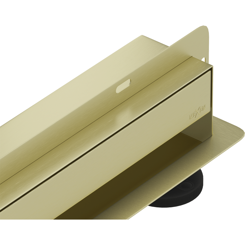 Mexen Flat Wall fali lefolyó fali 2 az 1-ben 70 cm, arany kefélt - 1A30070