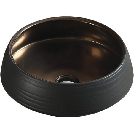 Mexen Ariana chiuvetă de blat 43 x 43 cm, negru/auriu - 22054366