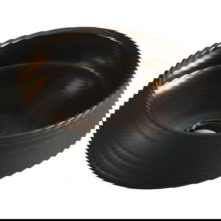 Mexen Ariana munkalap feletti mosdó 43 x 43 cm, fekete/arany - 22054366