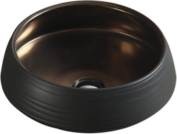 Mexen Ariana lavoar de blat 43 x 43 cm, negru/auriu - 22054366