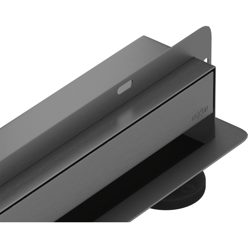 Mexen Flat Wall scurgere liniară de perete 2în1 110 cm, gri pistol periat - 1E30110