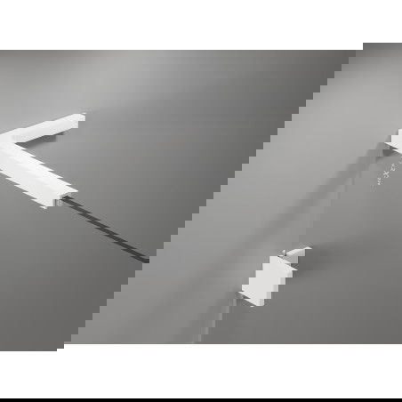 Mexen set de suporturi unghiulare L pentru uși și panouri de duș 6-8 mm, alb - 830-12-20