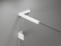 Mexen set stabilizatori unghiulari L pentru uși și pereți de duș 6-8 mm, alb - 830-12-20