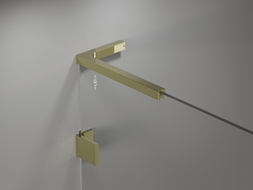 Mexen L szögletes stabilizátor készlet ajtókhoz és zuhanyfalakhoz 6-8 mm, arany - 830-12-50