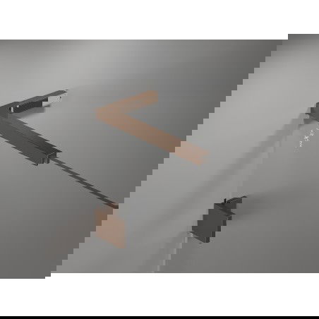 Mexen set de stabilizatori unghiulari L pentru uși și pereți de duș 6-8 mm, aur roz - 830-12-60