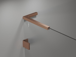 Mexen set de suporturi unghiulare L pentru uși și panouri de duș 6-8 mm, cupru periat - 830-12-65