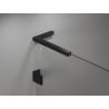 Mexen Uni-L1 set de suporturi unghiulare în L pentru uși și panouri de duș de 6-8 mm, negru - 830-12-70