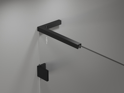 Mexen set de suporturi unghiulare L pentru uși și ecrane de duș 6-8 mm, negru - 830-12-70