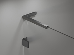 Mexen L alakú támaszok készlet zuhanyajtókhoz és falakhoz 6-8 mm, gun metal - 830-12-95