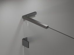 Mexen set de stabilizatoare în unghi L pentru uși și panouri de duș 6-8 mm, gun metal - 830-12-95