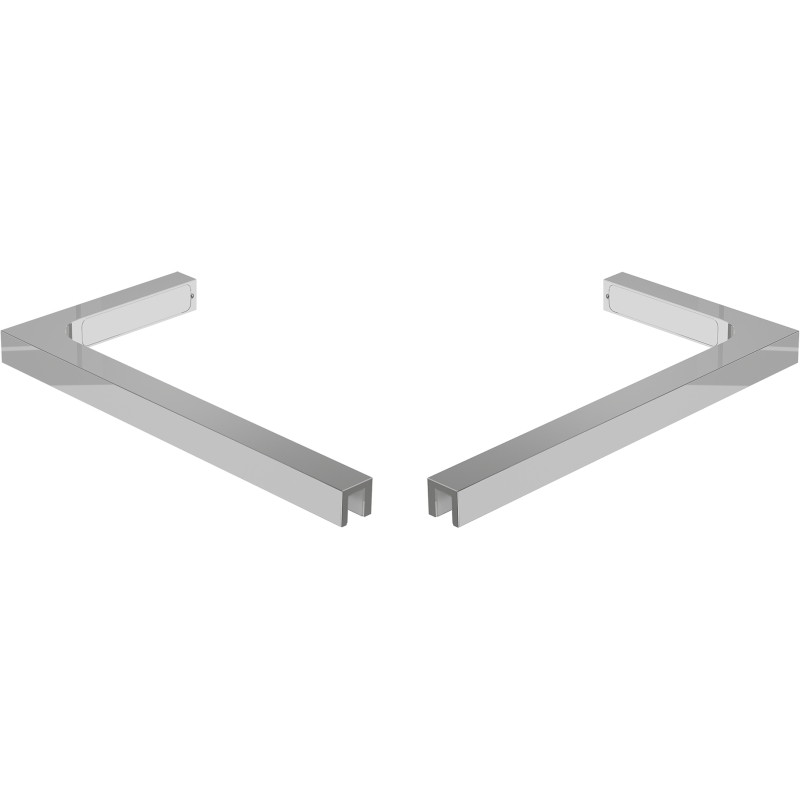 Mexen Uni-L1 set de suporturi unghiulare L pentru uși și panouri de duș 6-8 mm, crom - 830-12-01