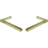 Mexen L alakú szögletes rögzítőkészlet zuhanyajtókhoz és -falakhoz 6-8 mm, arany - 830-12-50