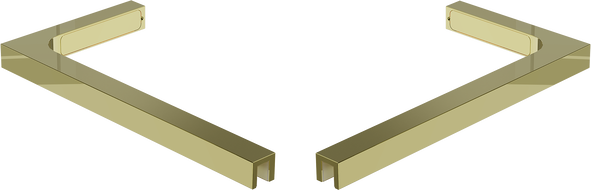 Mexen L alakú saroktartó készlet ajtóhoz és zuhanypanelekhez 6-8 mm, arany - 830-12-50