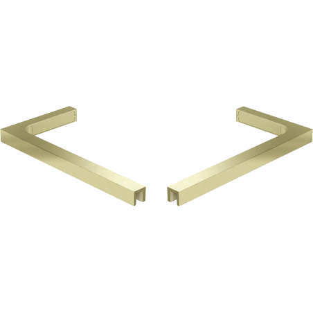 Mexen set de suporturi unghiulare L pentru uși și panouri de duș 6-8 mm, auriu periat - 830-12-55