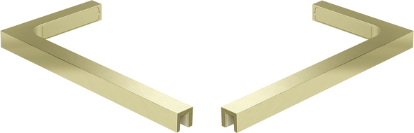 Mexen set de suporturi unghiulare L pentru uși și panouri de duș 6-8 mm, auriu periat - 830-12-55