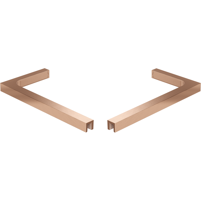 Mexen set de suporturi unghiulare L pentru uși și panouri de duș 6-8 mm, cupru periat - 830-12-65