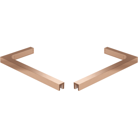 Mexen set de suporturi unghiulare L pentru uși și panouri de duș 6-8 mm, cupru periat - 830-12-65