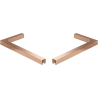 Mexen set de suporturi unghiulare L pentru uși și panouri de duș 6-8 mm, cupru periat - 830-12-65