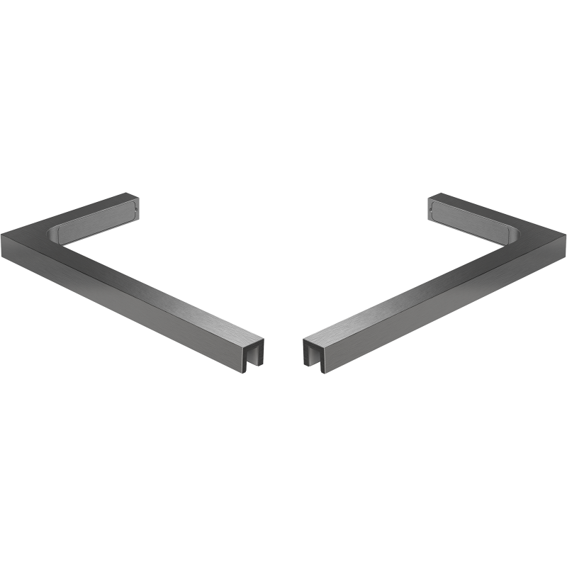 Mexen L alakú szögletes támasztó készlet ajtókhoz és zuhanyfalakhoz 6-8 mm, matt szürke - 830-12-66