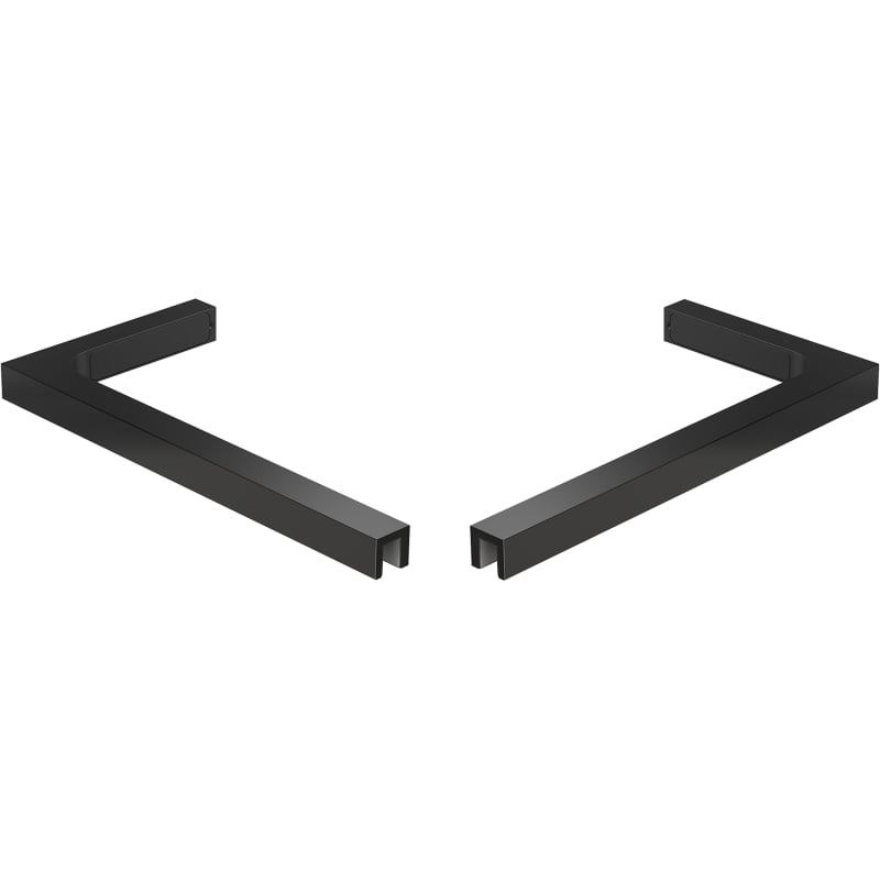 Mexen Uni-L1 set de suporturi unghiulare în L pentru uși și panouri de duș de 6-8 mm, negru - 830-12-70