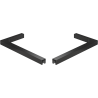 Mexen set de suporturi unghiulare L pentru uși și ecrane de duș 6-8 mm, negru - 830-12-70