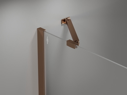 Mexen Uni-S suport înclinat pentru uși și panouri de duș 6-8 mm, auriu roz - 830-09-60