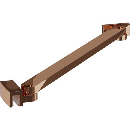 Mexen suport oblic dreptunghiular pentru uși și pereți de duș 6-8 mm, aur roz - 830-09-60