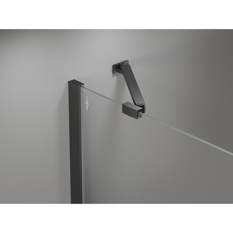 Mexen Uni-S suport înclinat pentru uși și panouri de duș de 6-8 mm, gun gray periat - 830-09-66