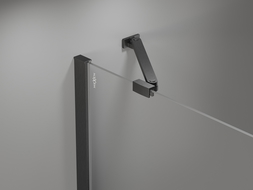 Mexen suport înclinat pentru uși și pereți de duș 6-8 mm, gun gray periat - 830-09-66