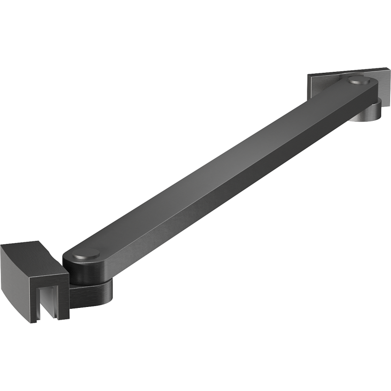 Mexen suport înclinat pentru uși și pereți de duș 6-8 mm, gun gray periat - 830-09-66