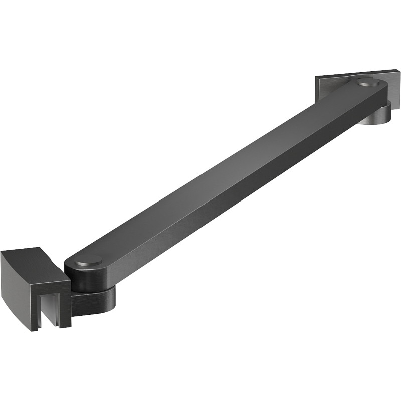 Mexen Uni-S ferde merevítő zuhanyajtókhoz és zuhanyfalakhoz, 6–8 mm, szálcsiszolt gun gray - 830-09-66