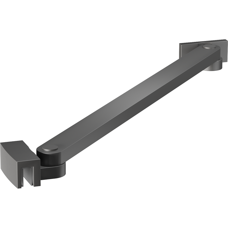 Mexen ferde támasz zuhanyajtókhoz és panelekhez, 6-8 mm, gun metal - 830-09-95