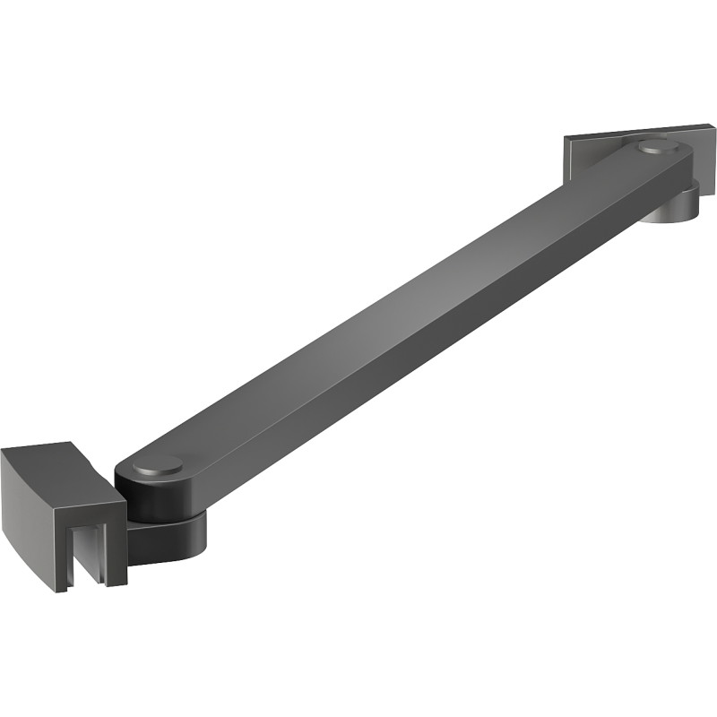 Mexen Uni-S suport înclinat pentru uși și panouri de duș de 6-8 mm, gun metal - 830-09-95