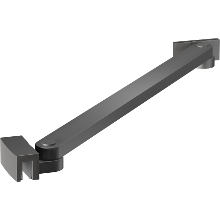 Mexen ferde támasz zuhanyajtókhoz és panelekhez, 6-8 mm, gun metal - 830-09-95