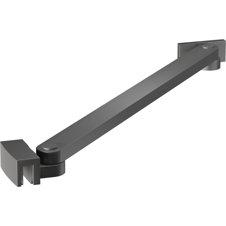 Mexen Uni-S suport înclinat pentru uși și panouri de duș de 6-8 mm, gun metal - 830-09-95