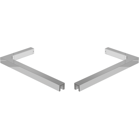 Mexen set de suporturi L pentru pereți de duș de 10 mm, crom - 800-07-01