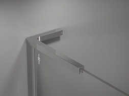 Mexen L alakú sarokstabilizátor készlet zuhanyfalakhoz, 10 mm, króm - 800-07-01