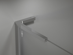 Mexen L alakú szögletes konzolkészlet zuhanyfalakhoz 10 mm, króm - 800-07-01