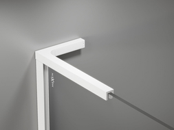 Mexen set suporturi unghiulare L pentru pereți de duș 10 mm, alb - 800-07-20