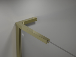 Mexen set de stabilizatori unghiulari L pentru pereți de duș 10 mm, auriu - 800-07-50