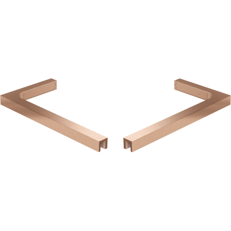 Mexen set stabilizatori unghiulari L pentru pereți de duș de 10 mm, cupru periat - 800-07-65