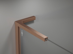 Mexen set stabilizatori unghiulari L pentru pereți de duș de 10 mm, cupru periat - 800-07-65