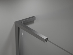 Mexen set suporturi unghiulare L pentru pereți de duș 10 mm, negru - 800-07-95