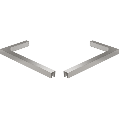 Mexen set suporturi unghiulare L pentru pereți de duș 10 mm, nichel periat - 800-07-97