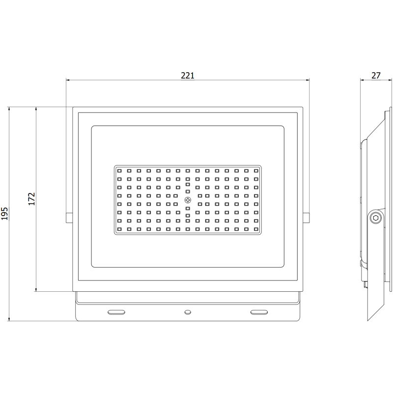 Mexen Luxpro+ proiector LED, 70W, Rece - 6500K, 7700 lm, alb - L231-070-65-20